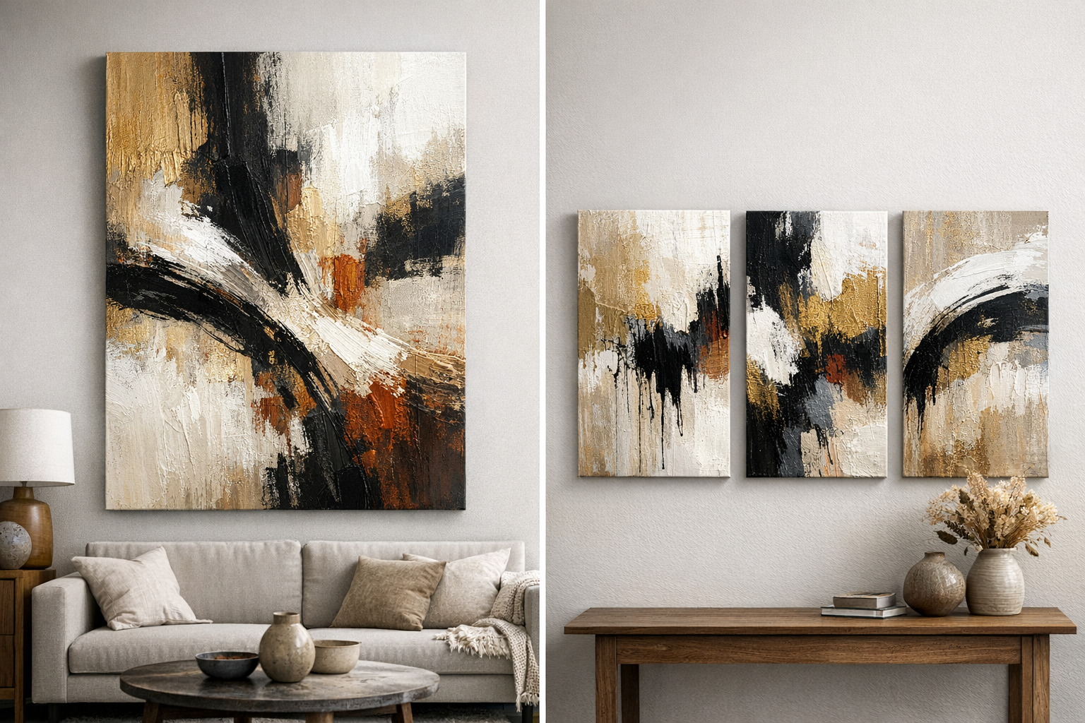 Why Abstract Hand Painting on Canvas is the Ultimate Statement for Your Home